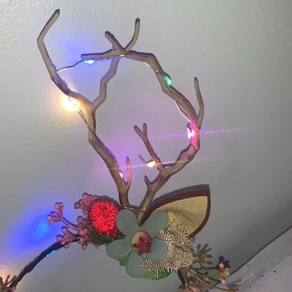 Women Girls Christmas Fairy Tale Flower Headband.